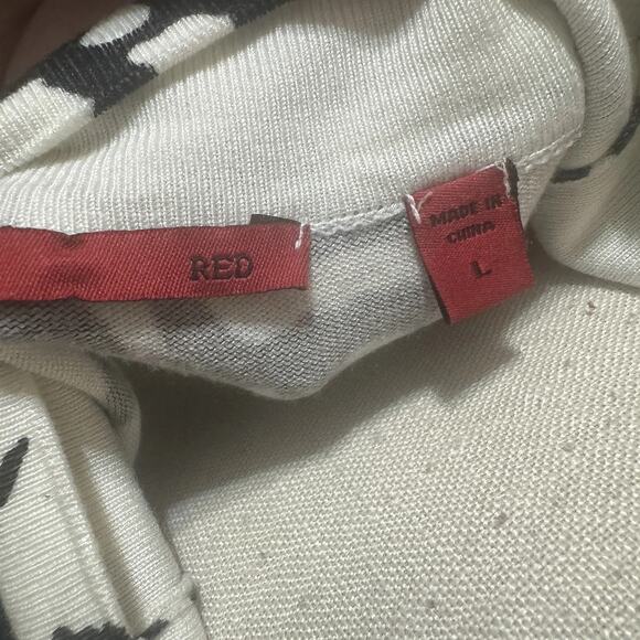 Cyrus Women’s Animal Print Open Front Cardigan Black White Long Sweater Size L - Picture 6 of 8